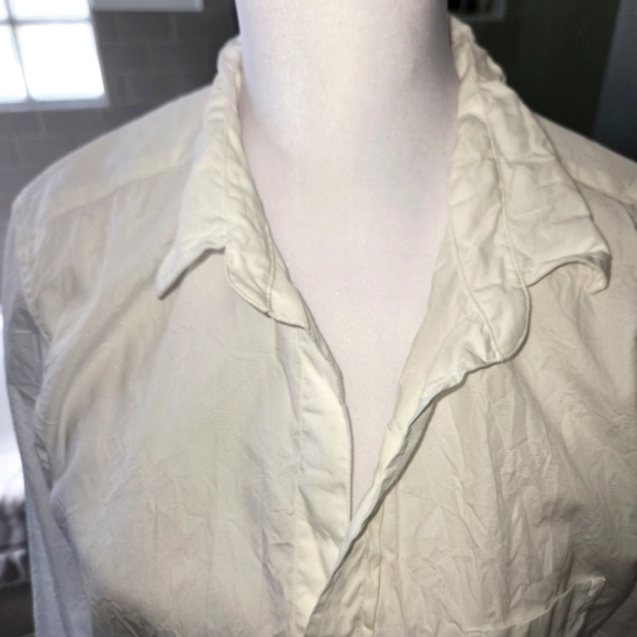 Frank & Eileen White Button Down Shirt Size L - Picture 3 of 7